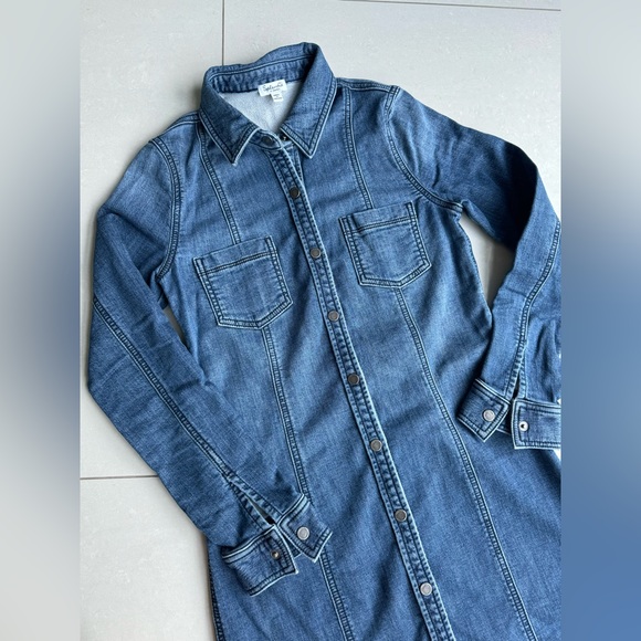 SPLENDID Denim Button Up Mini dress size XS - Picture 2 of 15